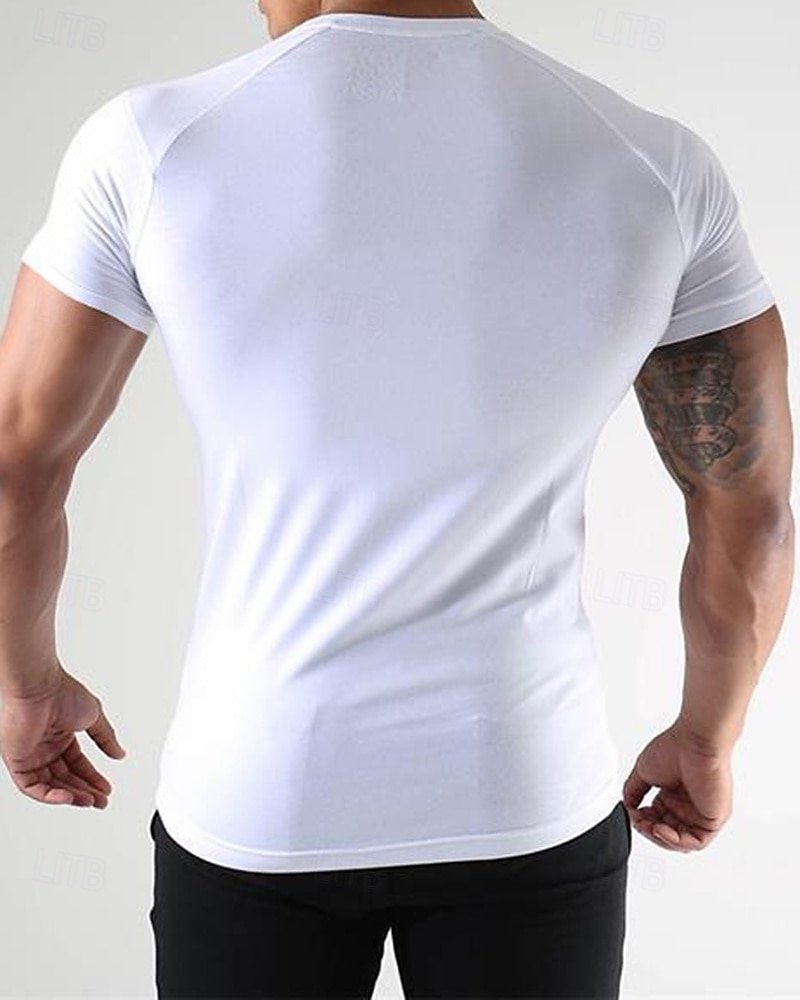 Per uomo Tinta unita T-shirt da corsa Maglia a compressione Maglia da corsa Estate Primavera Autunno Manica Corta Asciugatura Rapida Compressione Traspirante Allenamento in Palestra Allenamento del 2026 a $21.99 –P4