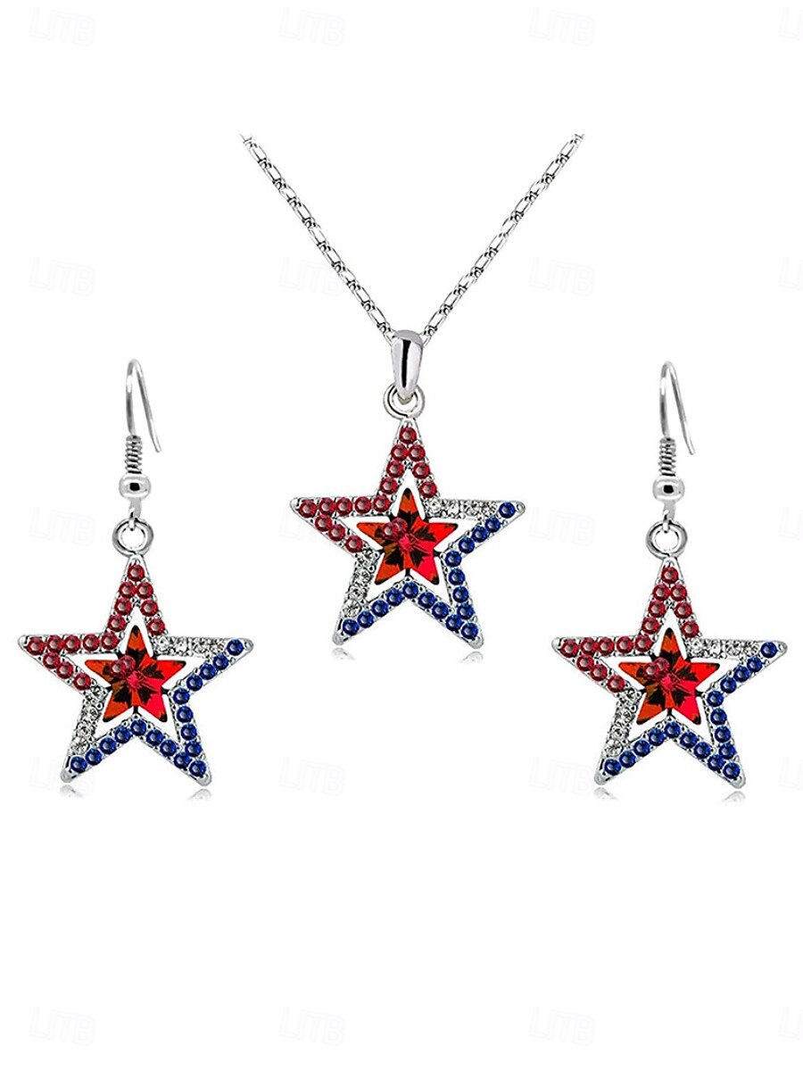 1 pereche Cercei For Pentru femei Zirconia cubică Zilnic Stradă Festival Aliaj Geometric Αστέρι 2026 - $8.49 –P1