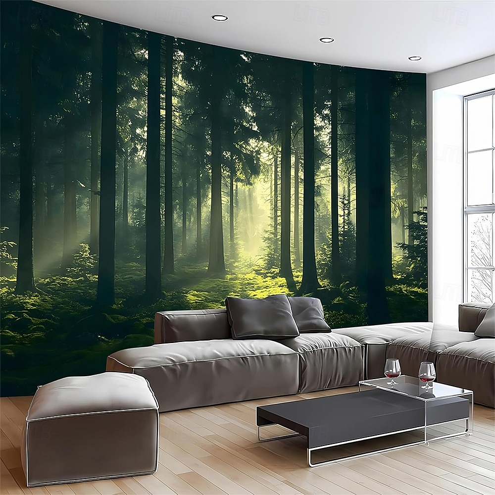 Nature Forest Wall Tapestry Green Tree Avenue Path Sunlit Park Scenery Wall Hanging For Living Room Bedroom Office Home Decor 2026 - $20.99 –P6