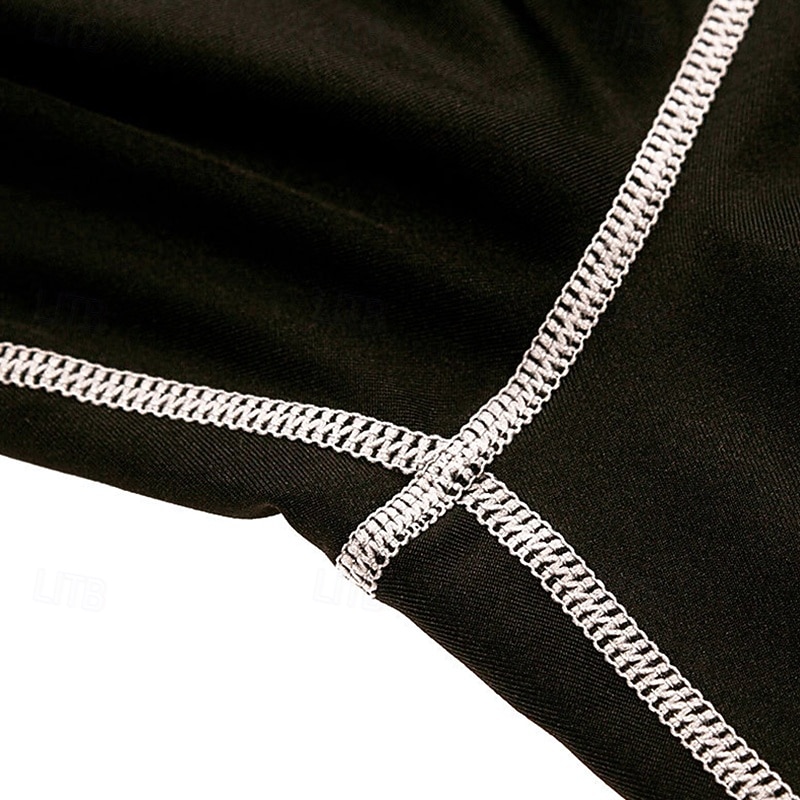 Муж. Цветочный принт Футболка для бега Компрессионная футболка Весна Осень Длинный рукав Быстровысыхающий Сжатие видеоизображений Влагоотводящие 2026 - $15.49 –P9