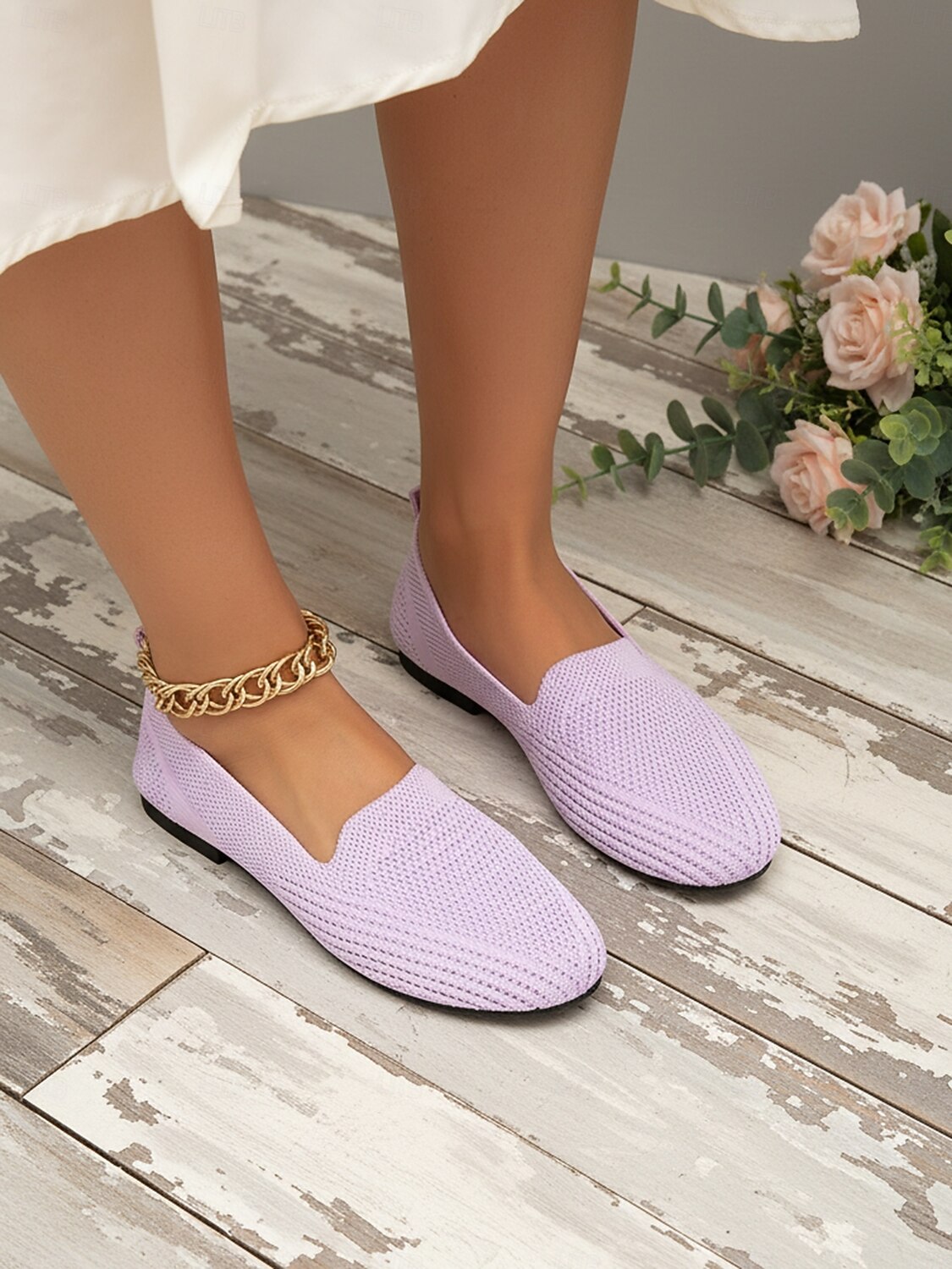 Chaussures à enfiler violettes en maille douce pour femmes – minimalistes, respirantes et légères, idéales pour le bureau, les trajets quotidiens, les voyages et le quotidien. de 2026 ? $18.99 –P6