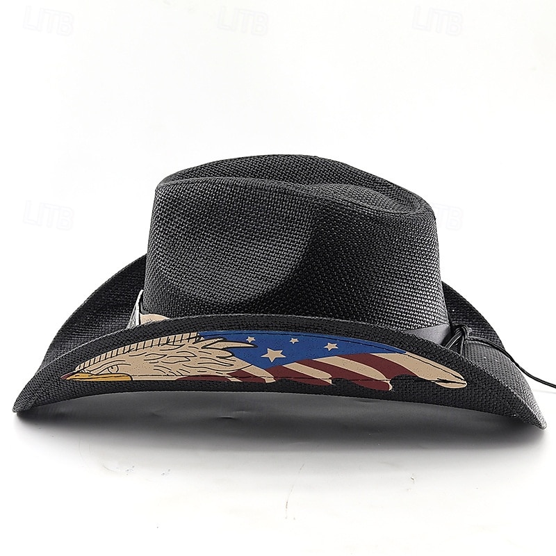 250° anniversario USA Retrò Vintage Far West Cappello da Cowboy Cappello da cowgirl Cowgirl Cowboy Cowboy del West Costume Unisex Mascherata 4 Luglio Feste Giorno dell'Indipendenza Adulti Cappello del 2026 a $29.99 –P2