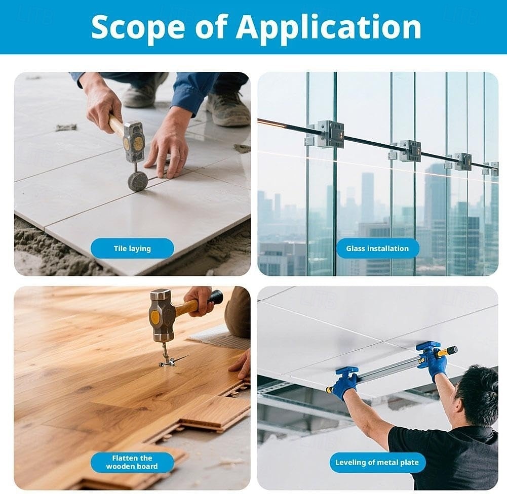 állítható magasságú beállító, padlórés-javító eszköz, professzionális, állítható vákuumszívó-hézag-pult szintező igazító szorító nagy teherbírású gumi tapadókorongokkal, hatékony padlóburkoló eszközök 2026 - $22.99 –P12