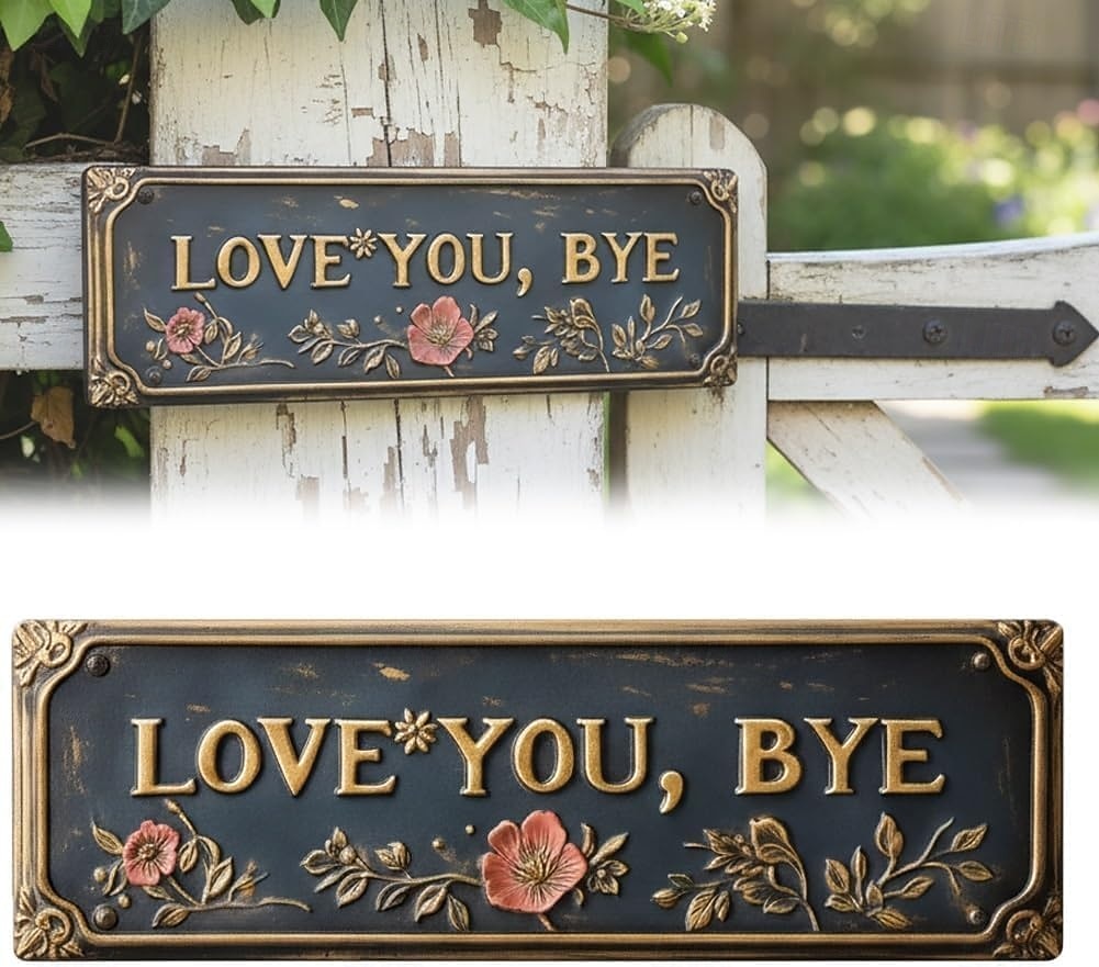 2026年 愛してる、バイバイ - ヴィンテージメタルウォールサイン、愛してるバイバイメタルサイン、レトロなグリーンスタイルのメタルウォールプラーク装飾、廊下 &ドアの装飾、家、キッチン、バー用の農家風の壁アート  コレクション – $16.99 –P10