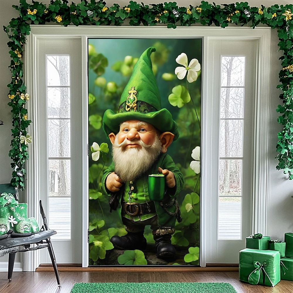 St. Patrick's Day Posters Door Cover Outdoor Banners Green Hat Shamrock Cute 3D Party Dorm Teens Room College Dorm Guys Man Cave Frat Bedroom Shooting Backgrounds Home Decor 2026 - $19.99 –P14