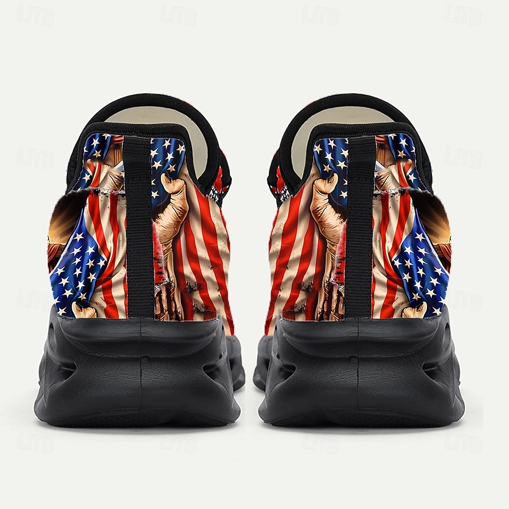 Αθλητικά Παπούτσια Γυναίκες 250η Επέτειος Ηνωμένων Πολιτειών Πατριωτικά Αμερικανικά Παπούτσια Τολμηρός Γραφικός Σχεδιασμός Ελαφρύ Άνετο Παπούτσια για την Εορτή της Εργατικής Πρωτομαγιάς 2026 - $42.99 –P7