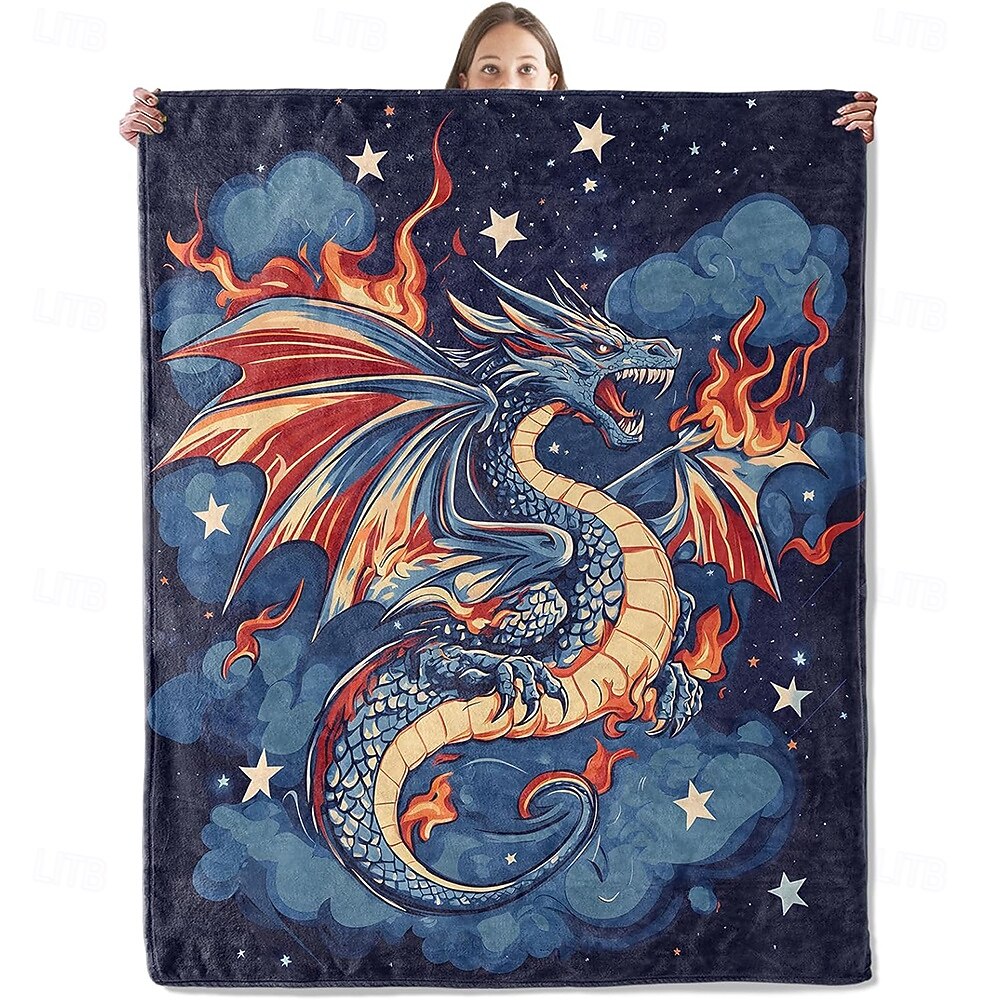Independence Day Blanket Fleece Throw Blanket for Couch Dragon Gift Classic 3D Fantasy Sofa Bed Decorative Warm Blanket Home Decor 2026 - $24.99 –P1