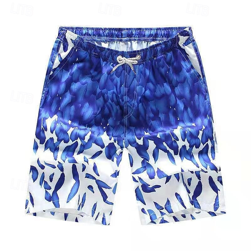 Herren Badeshorts Badehose Bedruckt Kordelzug Mit Taschen Schnelltrocknend Mit Taschen Boardshorts Badeanzug Surfen Strand Wassersport Sommer 2026 - $13.99 –P4
