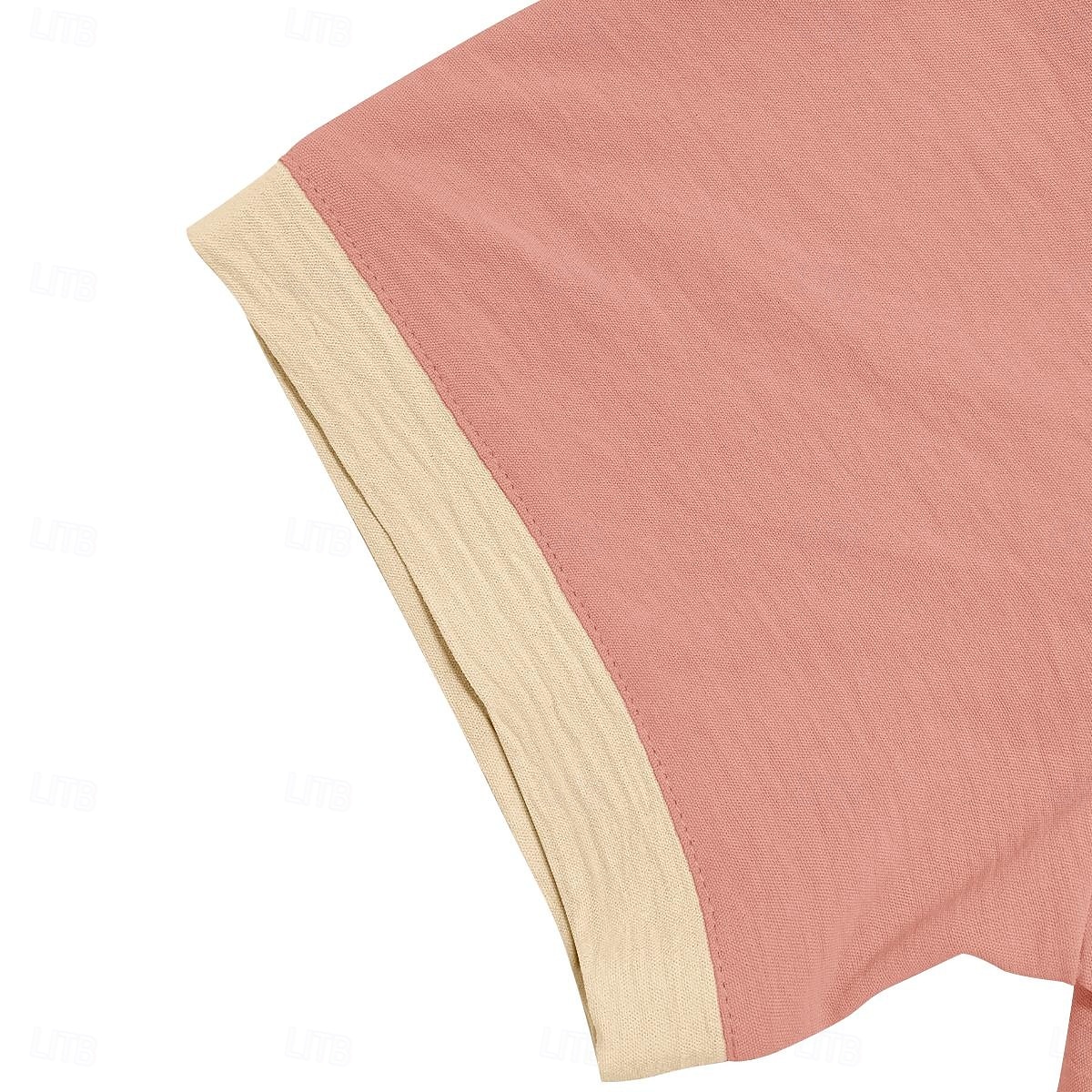 Heren T-shirt Henley-shirt T-shirts Shirt met korte mouwen Korte mouw Henley Zomer Lente Lente zomer Kleurenblok Effen Modieus Ontwerper Basic Zak Vakantie Straat Uitgaan Zwart Blauw Blozend Roze Top 2026 - $21.99 –P5