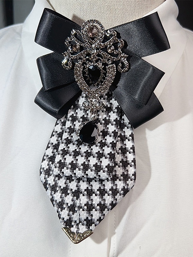 بروش ربطة عنق رجالي من البوليستر - لونان - إكسسوار أنيق لحفلات الزفاف والمناسبات بتفاصيل مزخرفة 2026 - $11.99 –P6