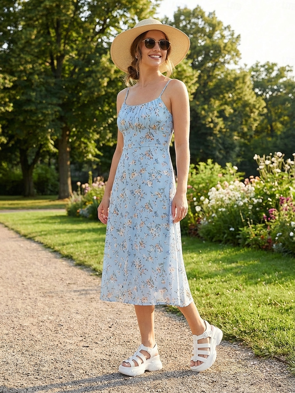 Γυναικεία Causal Καθημερινά Περπάτημα Τεχνητό διαμάντι Πλατφόρμα Σφήνα Ανοικτή μύτη Αθλητικό Καθημερινό Μινιμαλισμός Φο Δέρμα Νάιλον ταινία Μαύρο Λευκό 2026 - $26.99 –P5