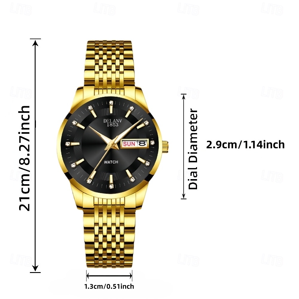Mother's Day Gift Women Quartz Watch Casual Luminous Calendar Date Alloy Watch 2026 - $19.99 –P9