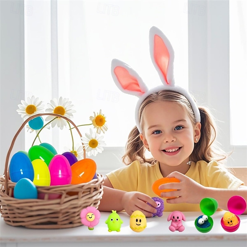 24 Pack Easter Eggs Plastic Pre-Filled with Mochi Squishy Toys for Kids, Easter Egg Hunt Party Favors, Easter Basket Stuffers for Boys Girls Toddlers 2026 - $23.99 –P1