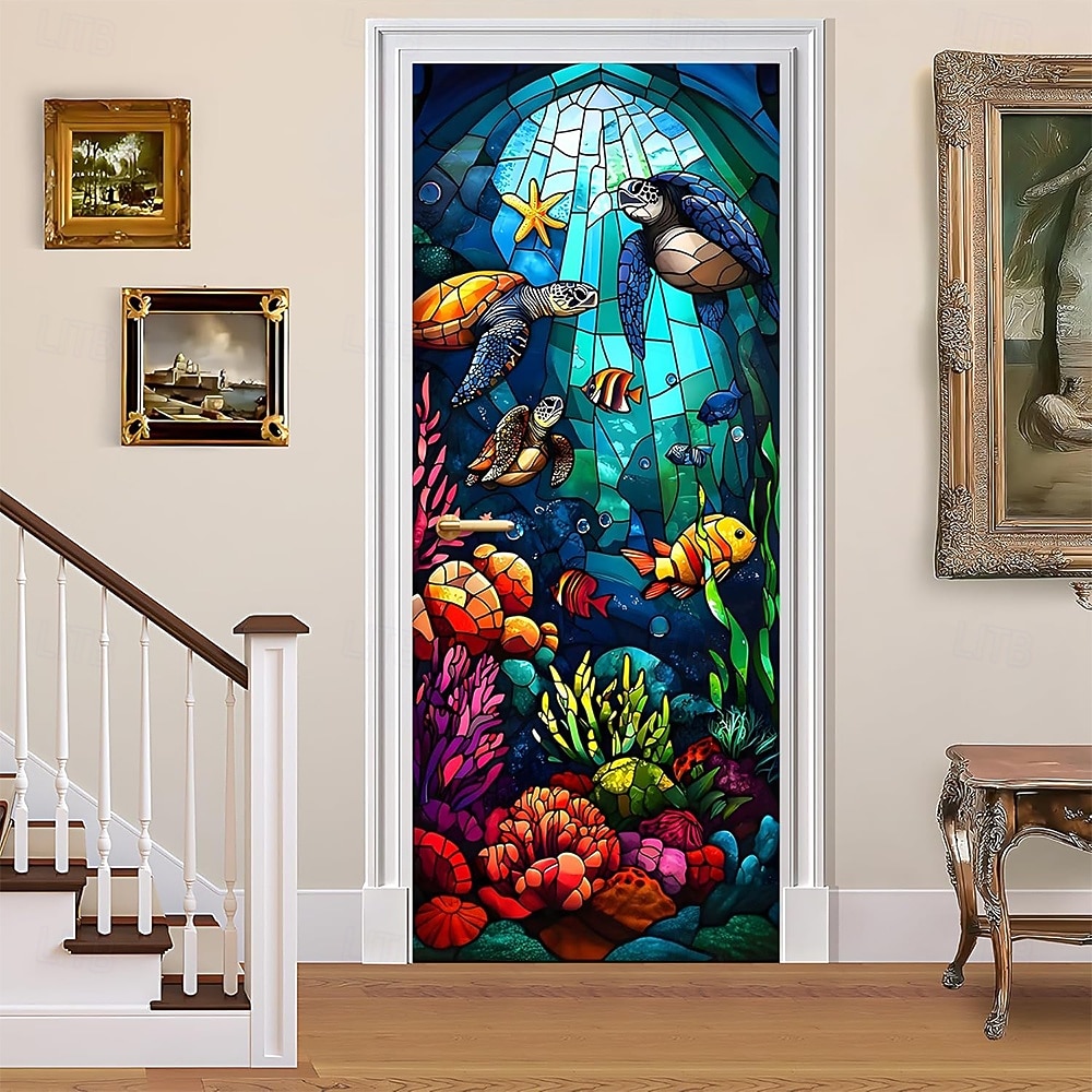 Underwater World Aquarium Door Banner Colorful Ocean Fish Coral Reef Wall Hanging Decoration Home Porch Decor 2026 - $17.99 –P11