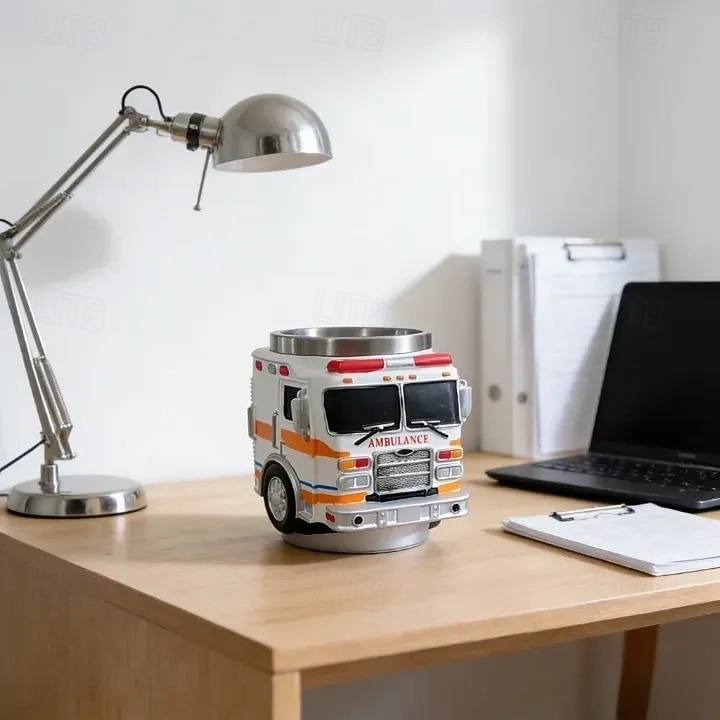 Tazza da pompiere, per i più coraggiosi, tazza da caffè artigianale con camion dei pompieri, tazza da caffè con pompiere, divertente tazza 3D con camion dei pompieri, stoviglie resistenti per bevande del 2026 a $27.99 –P6