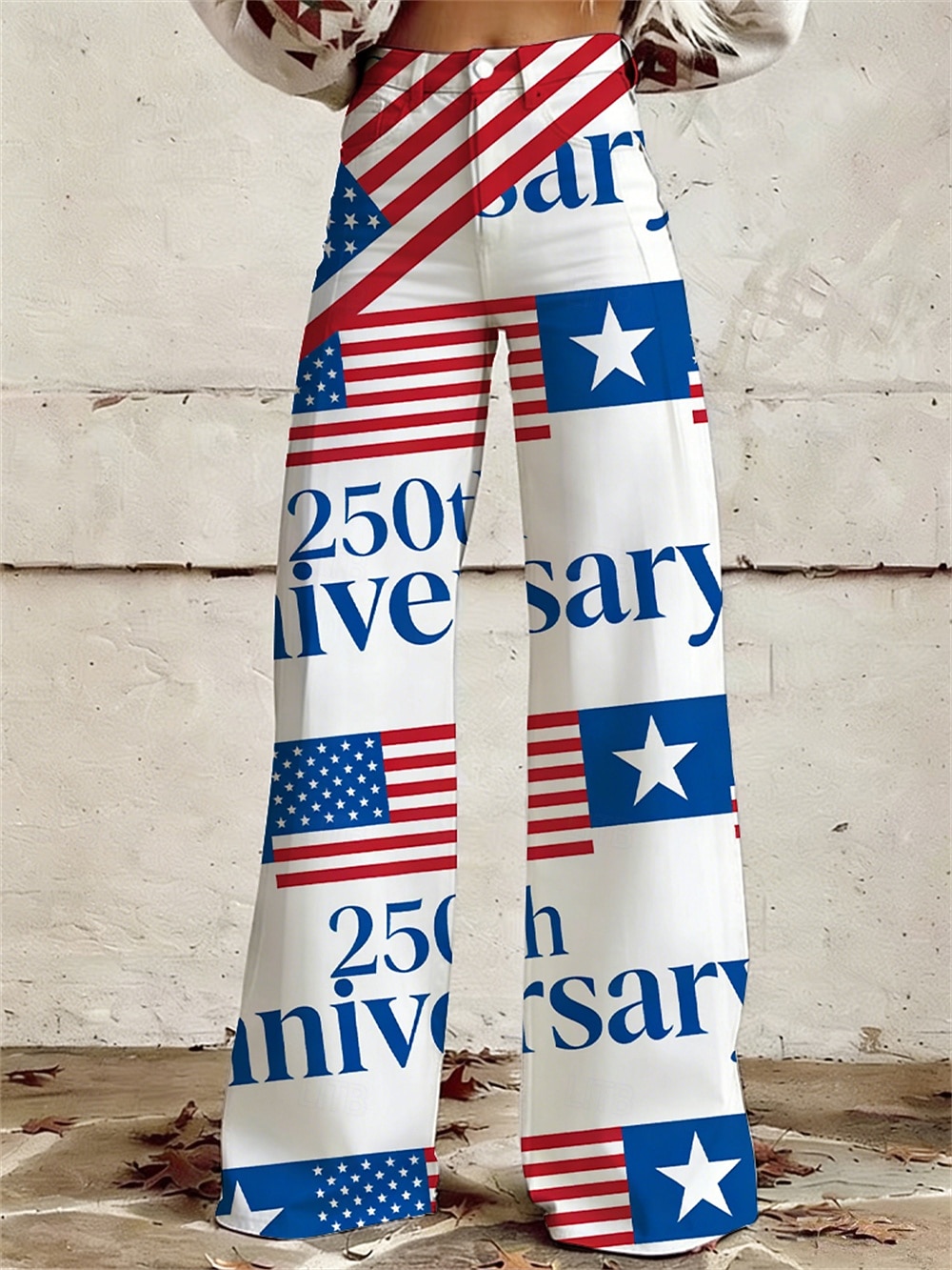 250. rocznica USA Retro / vintage 1970 Spodnie Spodnie z szerokimi nogawkami Hipisowskie Dyskoteka Wysoka talia Strój na bal maskowy Damskie Bal maskowy 4 lipca Dzień Niepodległości Dla dorosłych 2026 - $32.99 –P3