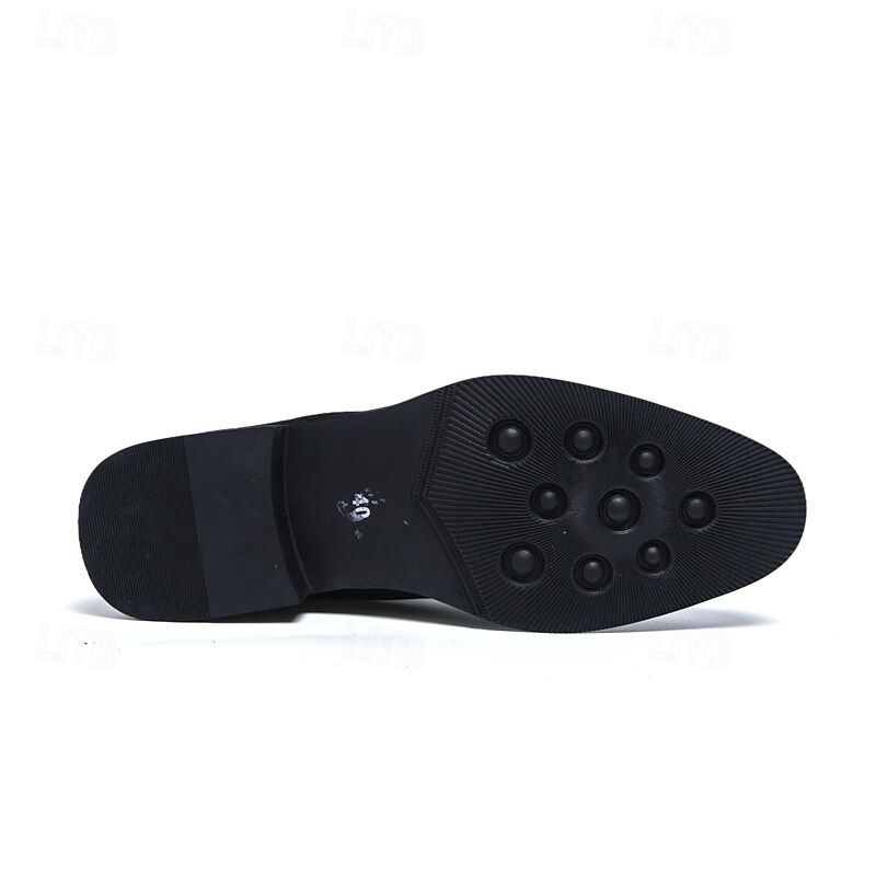 Pantofi de mireasă brogue maro închis pentru bărbați, din piele ecologică – pantofi de mireasă clasici și sofisticați pentru miri 2026 - $54.99 –P6