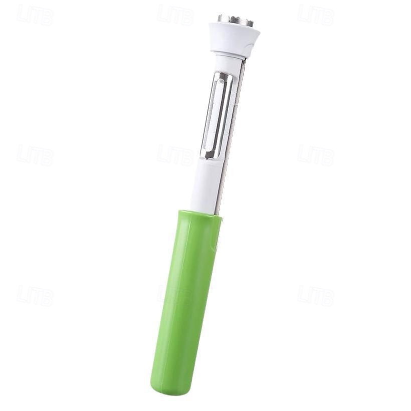 Strumento 2 in 1 per togliere il torsolo e pelare le mele, levatorsoli per peperoni rossi in acciaio inossidabile, levatorsoli multiuso per la cucina di casa, utensili da cucina per frutta e verdura del 2026 a $11.99 –P11