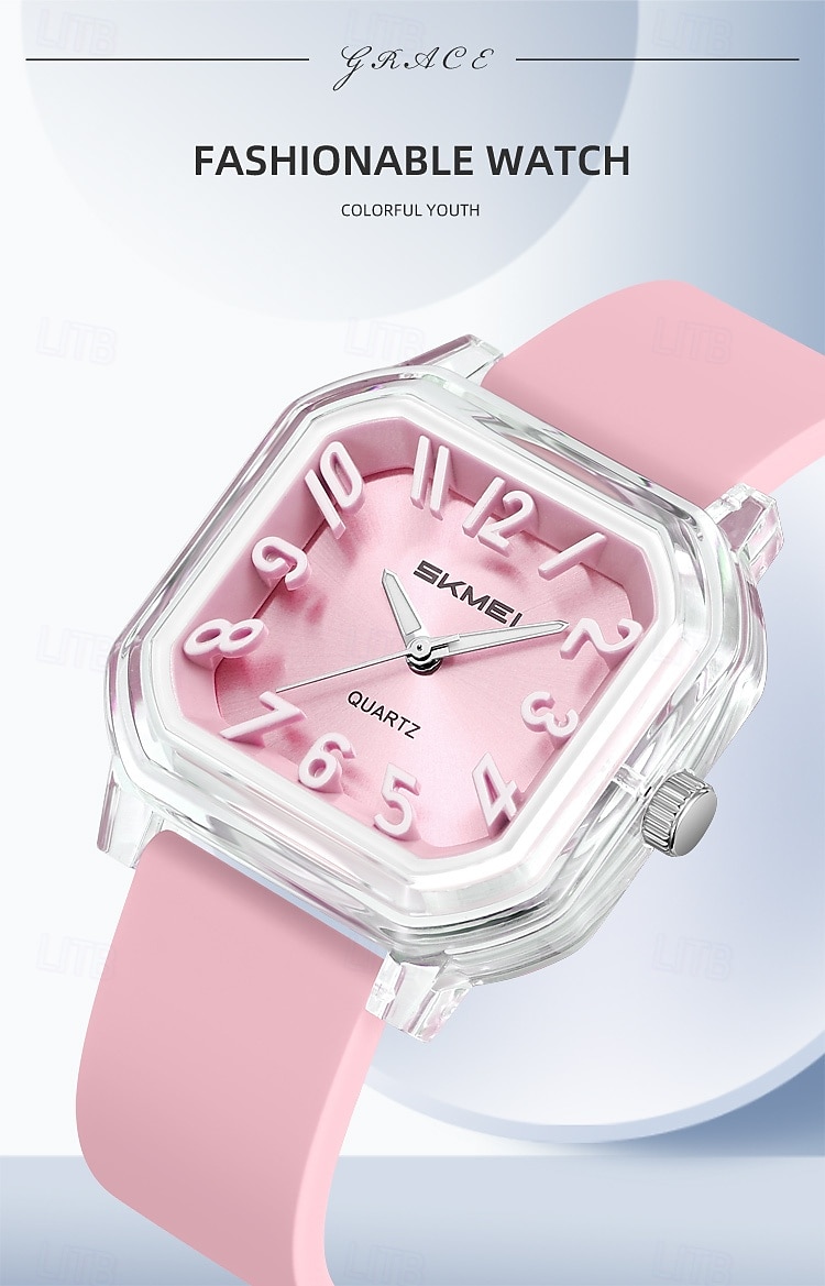 Подарок на День Матери SKMEI Мужские кварцевые часы Креативные минималистские модные повседневные светящиеся водонепроницаемые часы с мировым временем Силиконовые гелевые часы 2026 - $26.99 –P9