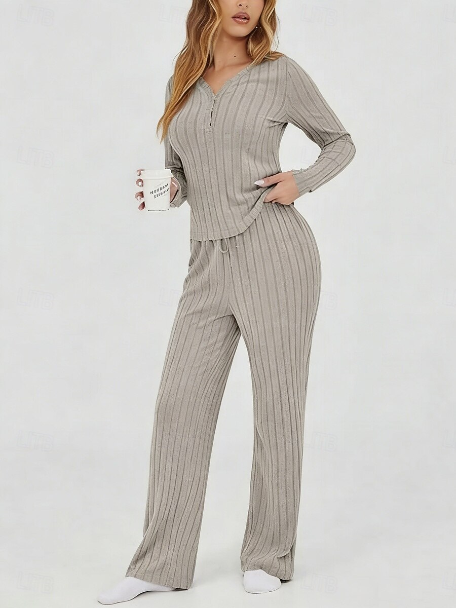 Mujer Conjuntos de dos piezas Conjuntos de pantalones Bolero Manga Larga Escote en Pico Color sólido Elegante Moda Ropa de calle Casual Diario Exterior Negro Vino Morado Primavera Ajuste regular 2026 - $31.99 –P3