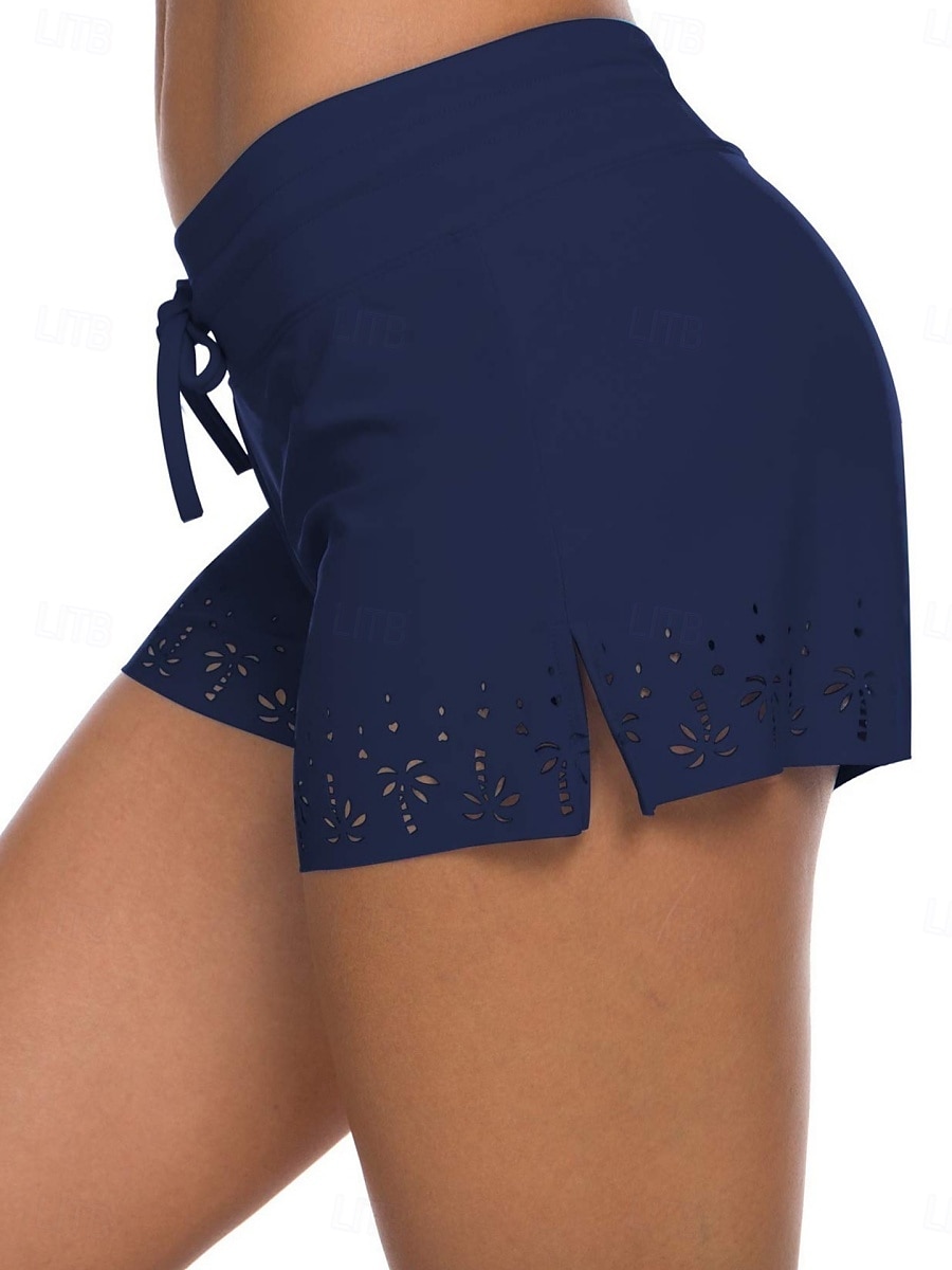 Mujer Bañadores Calzoncillos tipo bóxer elásticos Traje de baño Alta cintura Vacaciones Ropa de playa Color sólido Sin Mangas Trajes de baño 2026 - $22.99 –P1