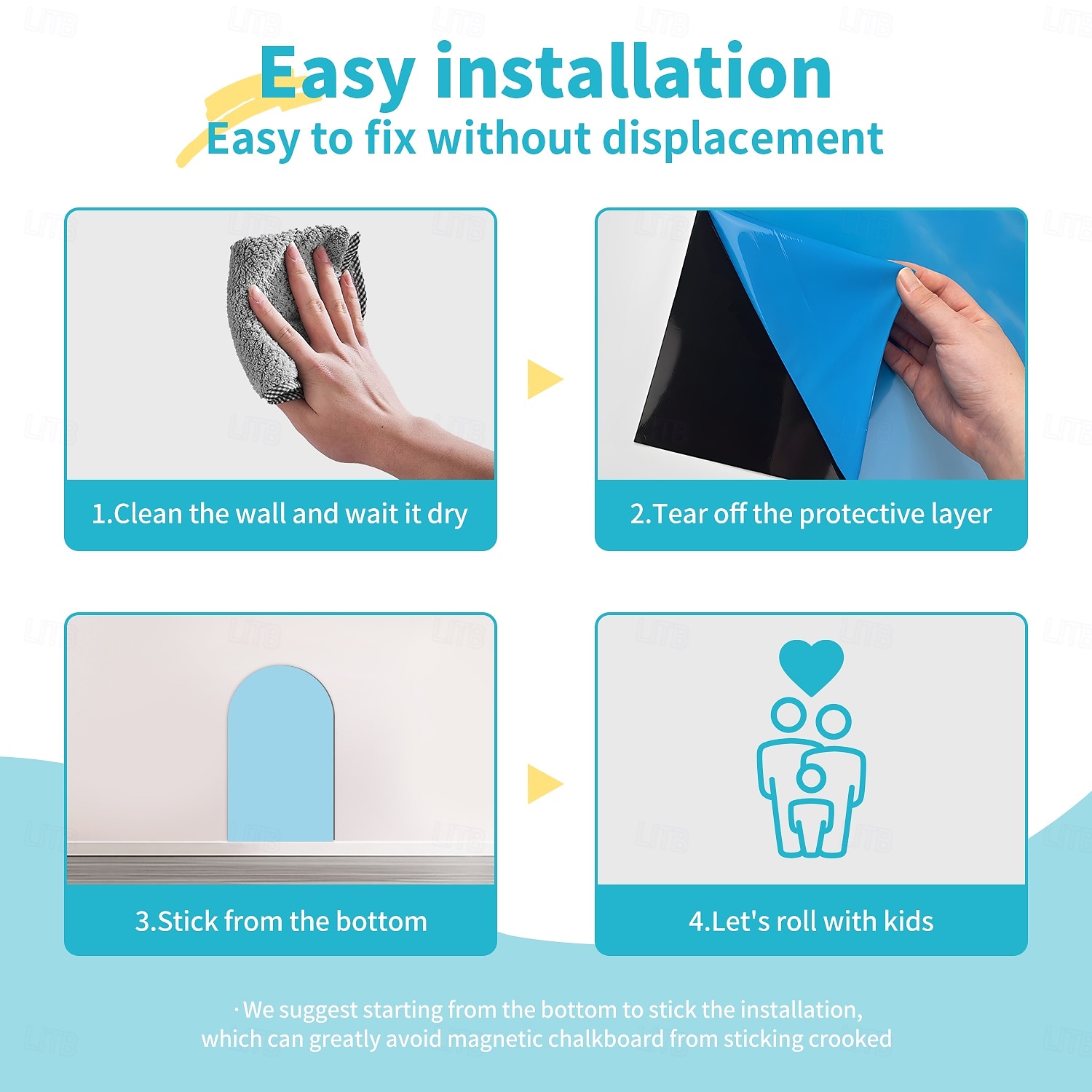 Geométrico Adesivos de Parede Sala de Estudo / Quarto Infantil & Jardim de Infância, Removível / Pré-colar Vinil Decoração do lar Decalque 1pç de 2026 por $28.99 –P13