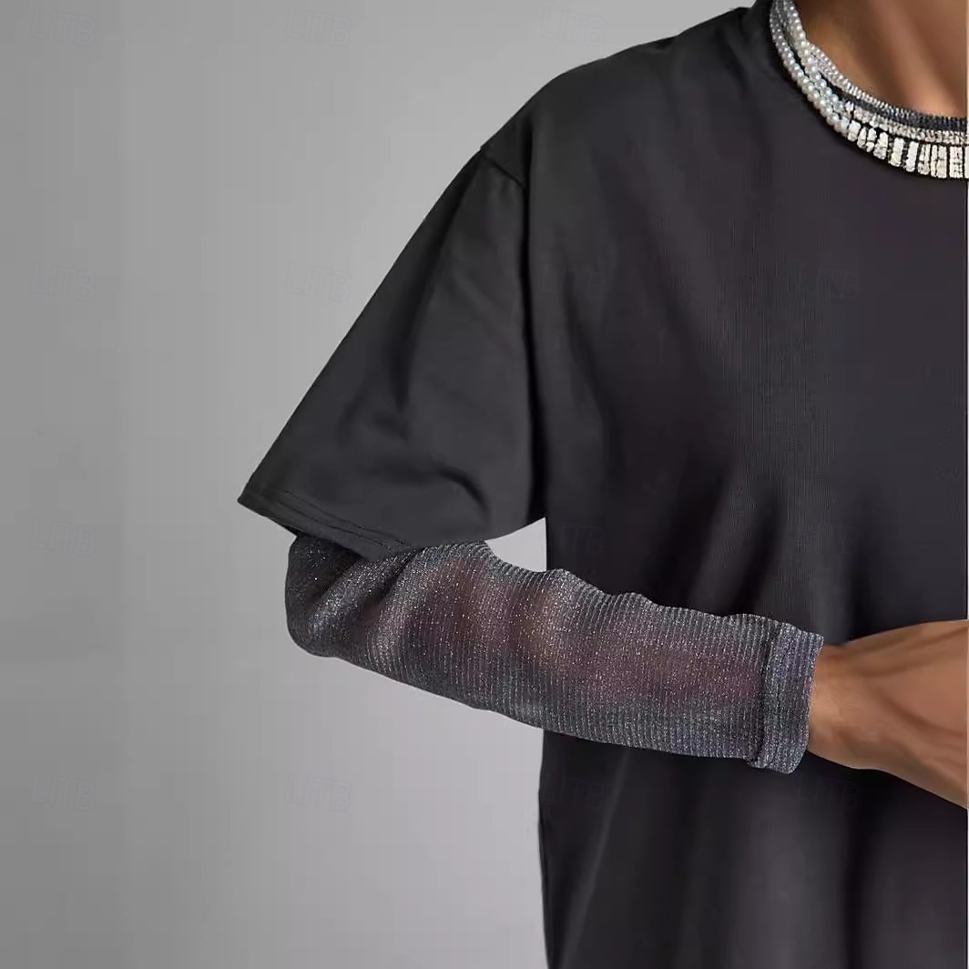 Naisten 100 % puuvillaverkkopaita tilkkutyö pitsi tilkkutyö feikki kaksiosainen yhdenvärinen tyylikäs rento pitkähihaisella pyöreällä kaula-aukolla säännölliset paidat päivittäinen ulkona musta khaki 2026 - $22.99 –P7