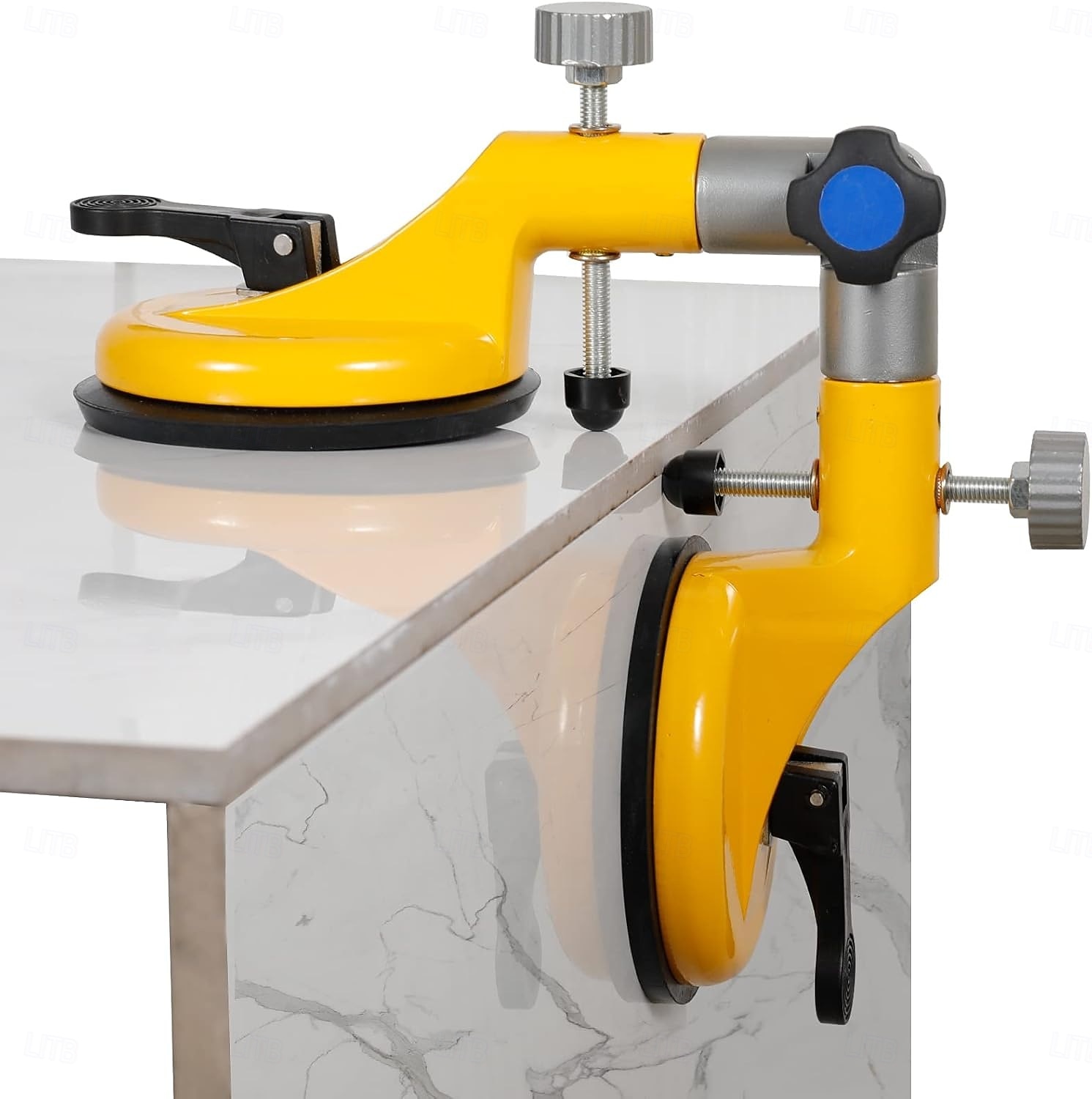 bezešvý švový upevňovač s nastavitelnými vakuovými přísavkami 90-270 stupňů pro vyrovnání spojů švů, profesionální nástroj pro instalaci pevných desek na žulu, kámen, mramor, desky, oranžová 2026 - $42.99 –P6