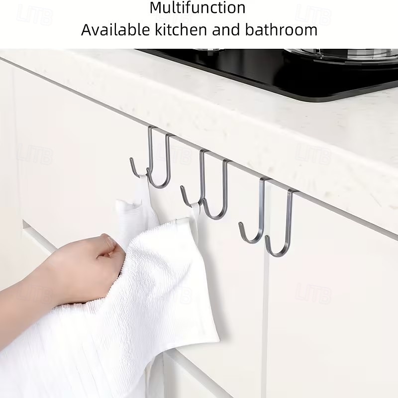 10 stk. doble kroker til over døren uten boring, s-formede kroker, doble kroker til studentboliger, kleskroker, baderoms- og kjøkkenkroker, s-formede kroker, kroker til over døren 2026 - $15.99 –P7