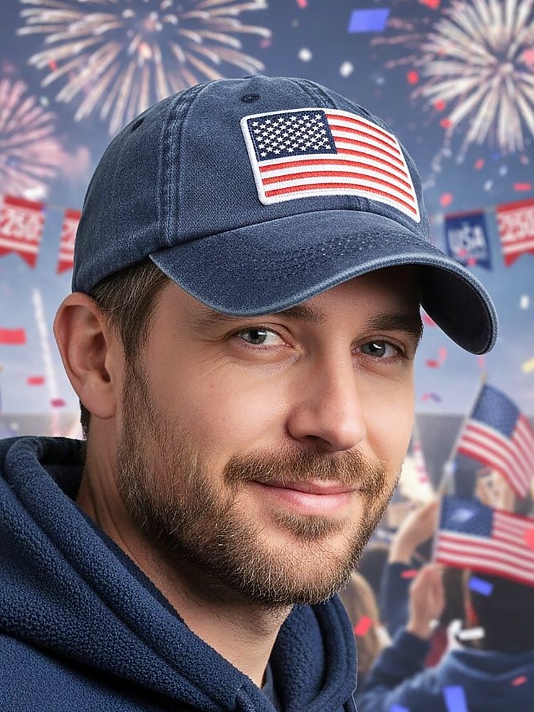 United States 250th Anniversary Menns Brodert USA Baseball Cap Justerbar Caps i bomull Flerfarget Patriotisk Flaggbdesign USA Uavhengighetsdag Festivaler og Hverdagscasual 2026 - $11.99 –P2