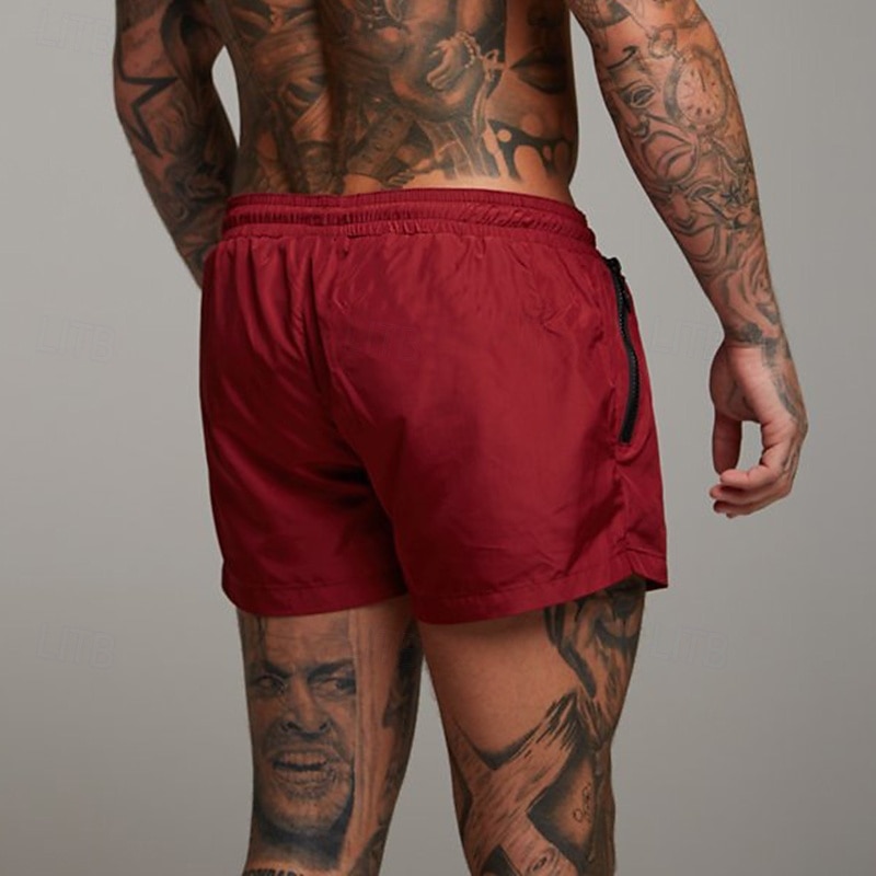 Herren Laufshorts Sportshorts Fitnessshorts Kordelzug Tasche Elastischer Bund Unterteile Lässig Outdoor Urlaub Sommer Schnelltrocknend Leicht Weich Fitnesstraining Aktives Training Übung Normale 2026 - $21.99 –P4