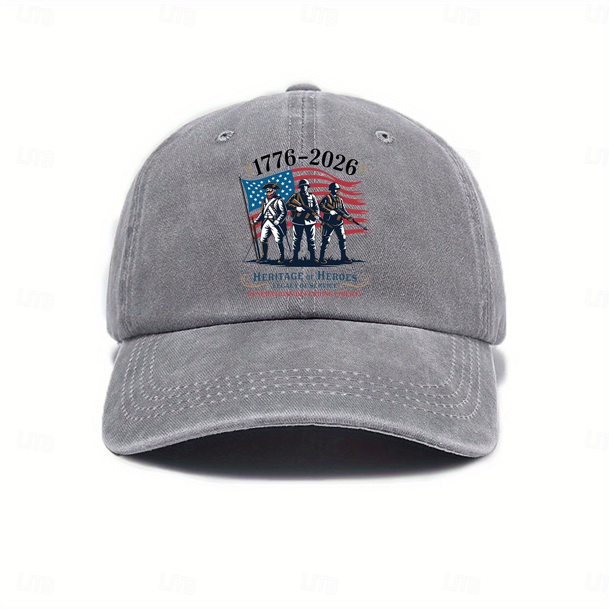 Gorra de Béisbol Bandera estadounidense Retro Antiguo Herencia Patriótico 1776-2026 para Unisexo Adulto Impresión 3D  para Día de la Independencia 4 de julio Exterior Casual Diario 2026 - $15.49 –P5