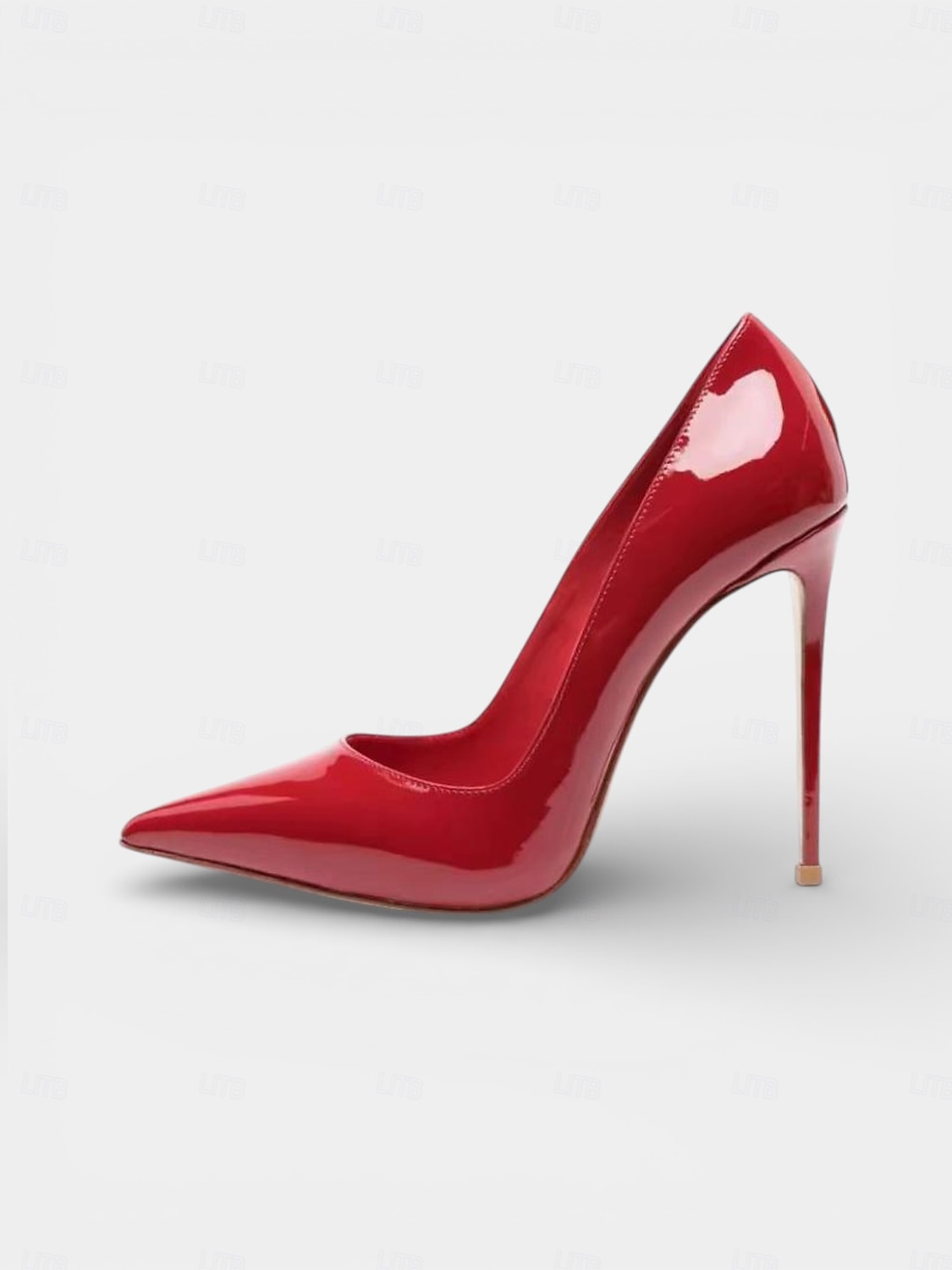 Scarpe da donna con tacco a spillo a punta in vernice blu, eleganti scarpe da cerimonia per invitati a matrimoni in chiesa del 2026 a $64.99 –P5