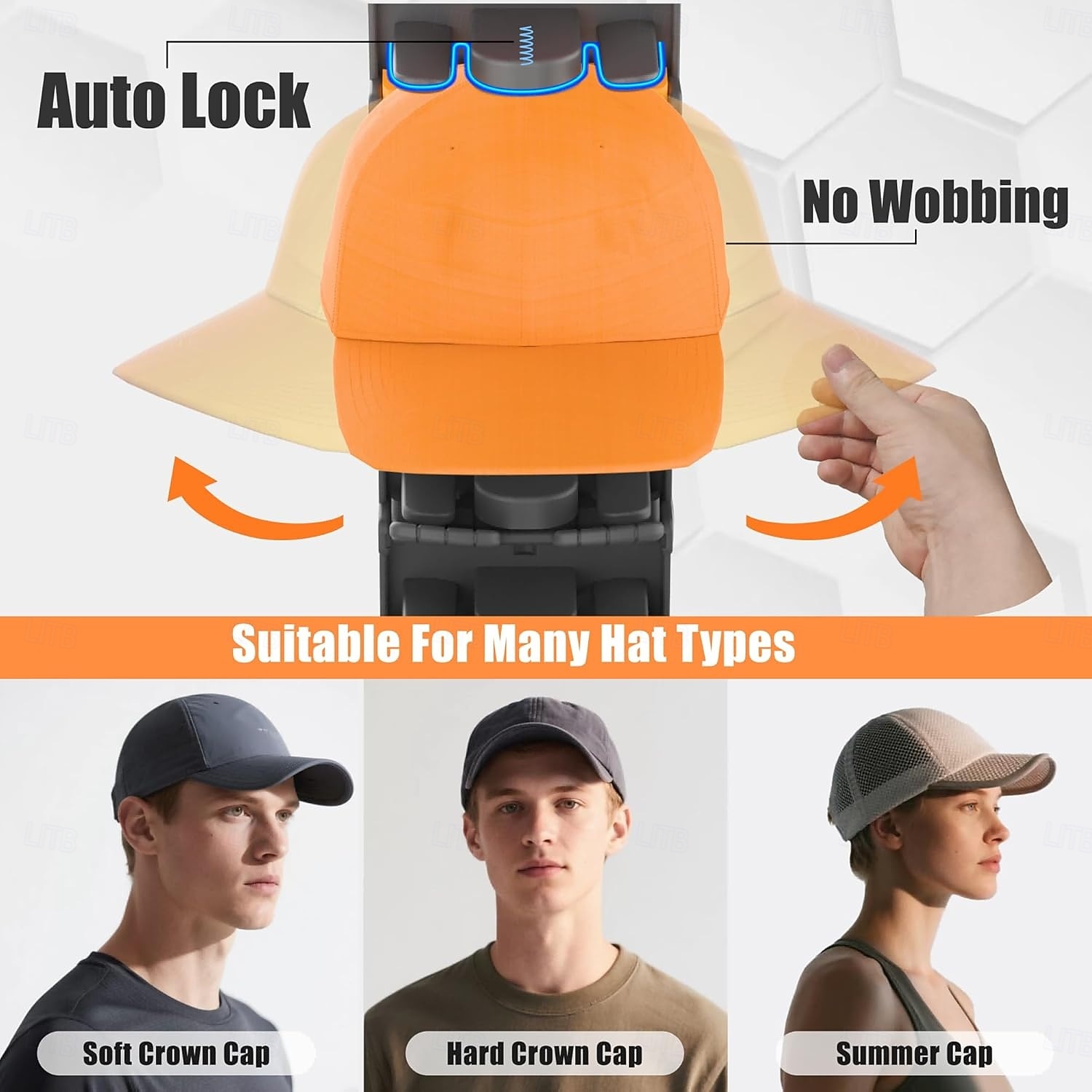 2 confezioni di organizer per cappelli da baseball con clip a molla integrate - supporto per cappelli da armadio con montaggio a parete, contenitore per appendiabiti da porta/armadio (adesivo forte) del 2026 a $27.99 –P6