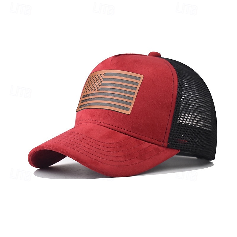 Lippalakki Amerikan lippu Retro / vintage Patriotismi varten Sukupuolineutraali Aikuisten Muut tulosteet varten Itsenäisyyspäivä 4. heinäkuuta ulko- Rento / arki Paraati 2026 - $20.99 –P10