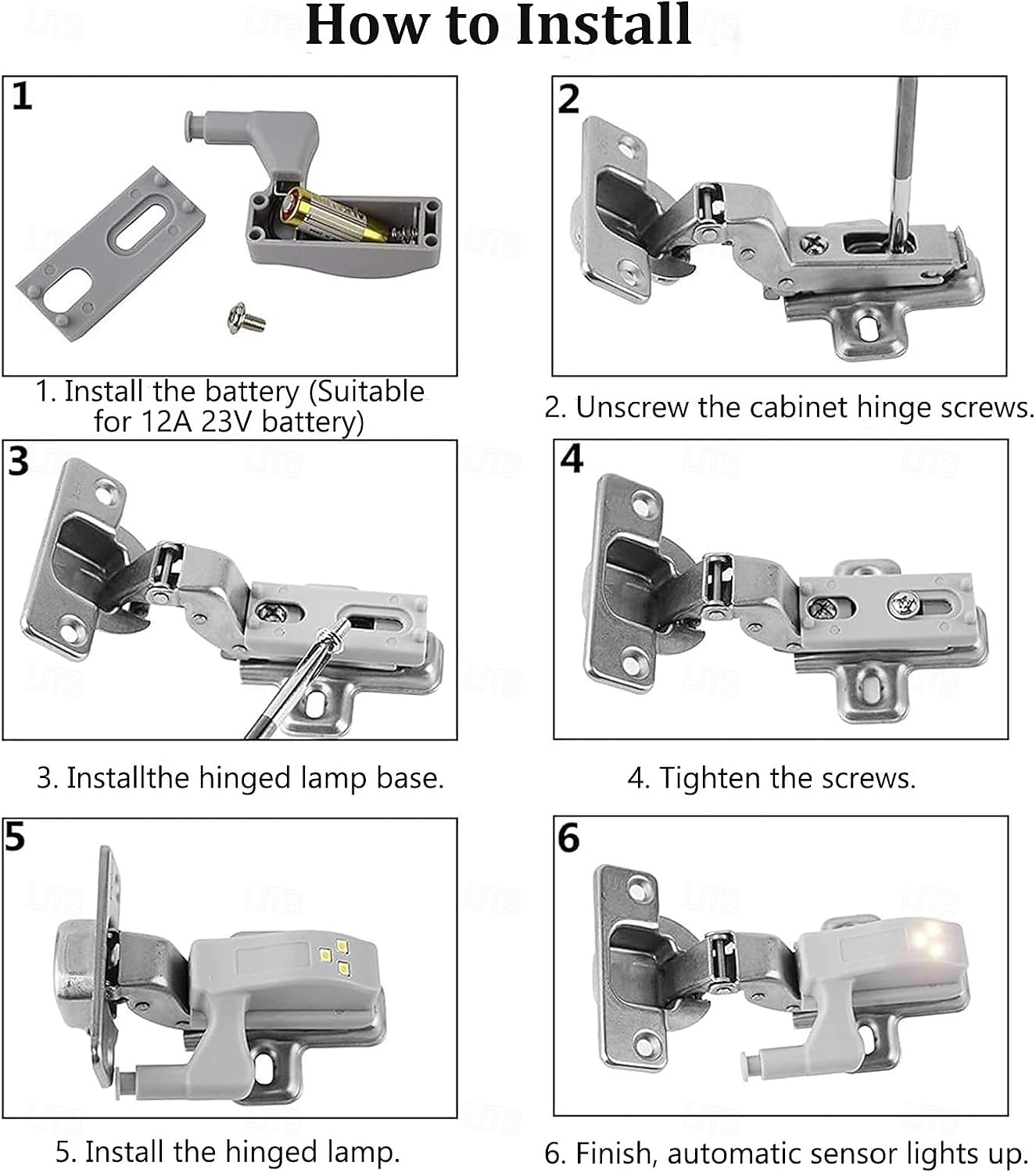 مجموعة من 10 مصابيح LED بمستشعر مفصلي - مصابيح ذكية تعمل باللمس للخزائن، مناسبة لخزائن المطبخ، وخزائن الملابس، وغرف المعيشة، وغرف النوم، وخزائن الملابس. 2026 - $17.99 –P4