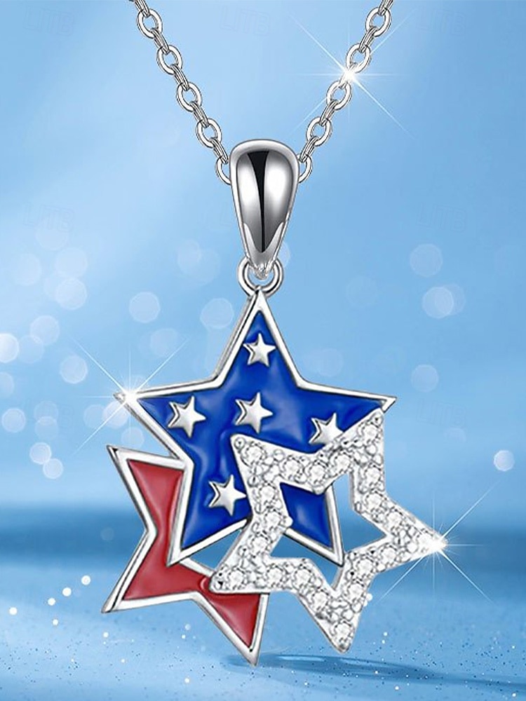 ציון הדרך של 250 שנה של ארצות הברית - סט תכשיטים לאומיים לנשים כולל שעון עם עגילים בעיצוב גבישי אדום-לבן-כחול מצעד וחגיגות 2026 - $9.99 –P6