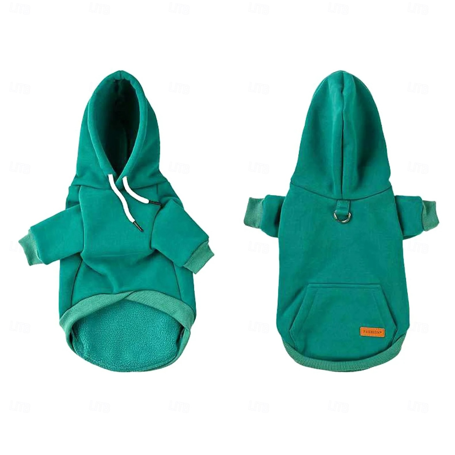 Suéteres para perros pequeños, suéter cálido de otoño para niños, suéter para cachorros medianos con bolsillo de vellón para perros pequeños, sudadera con capucha de invierno para niñas, ropa para mascotas. 2026 - $21.99 –P7