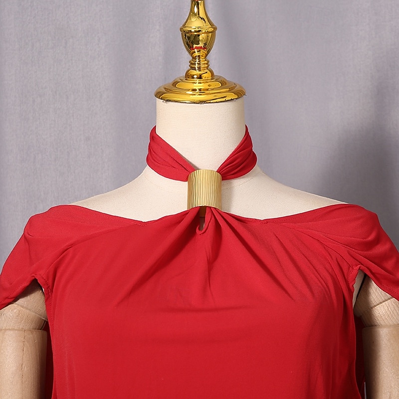 Two Piece Sheath Column Floor Length Wedding Guest Dress Wedding Guest Dresses Elegant Daily Cap Sleeve Halter Neck Garden Party Wedding with Ruched 2026 - $126.99 –P10