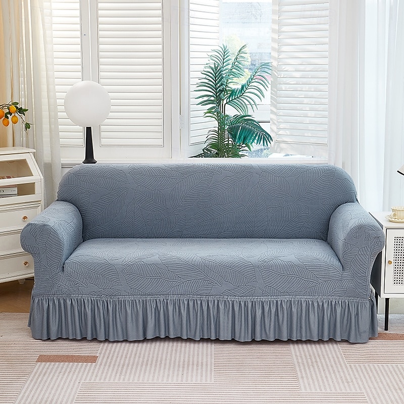 Skirt Hem Style Elastic Jacquard Fabric Stretch Sofa Cover Couch Cover Sectional L Shape Sofa Slipcover Corner Case for Living Room Sofa Protector Anti Slip Washable Dustproof 1 2 3 4 Seat 2026 - $61.99 –P10