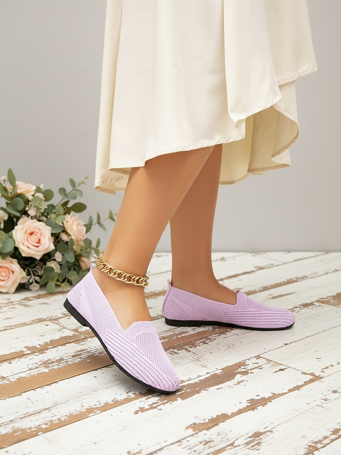 Chaussures à enfiler violettes en maille douce pour femmes – minimalistes, respirantes et légères, idéales pour le bureau, les trajets quotidiens, les voyages et le quotidien. de 2026 ? $18.99 –P5