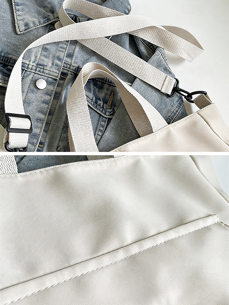 Geantă tote pentru femei din poliester Cancas, în mai multe culori, capacitate mare, stil casual de zi cu zi, perfectă pentru serviciu, cumpărături și călătorii 2026 - $11.99 –P7