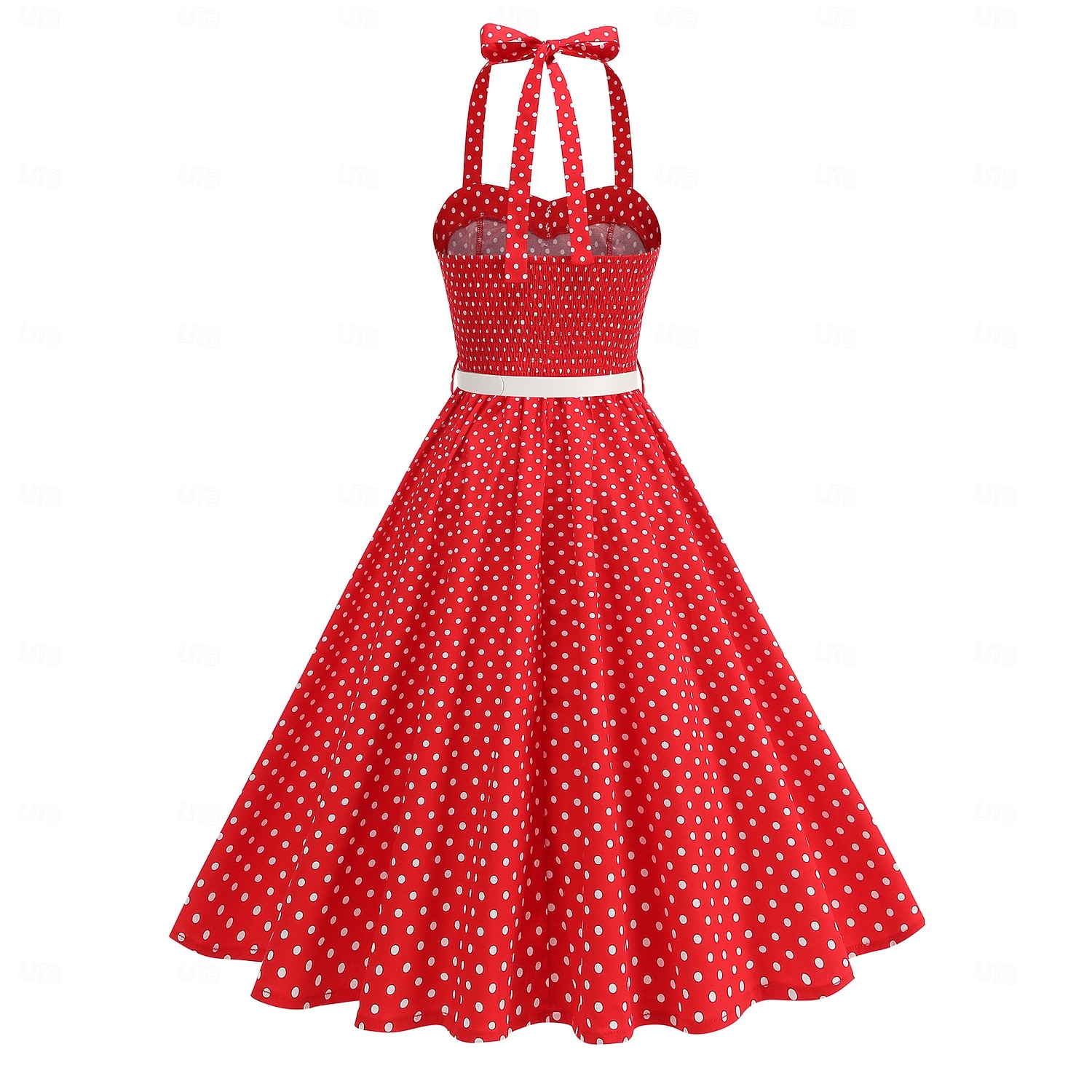 1950s Retro Vintage Rockabilly Midi Swing Dress Flare Dress Sleeveless Polka dots Fit & Flare Swing Fancy Dress Women's Carnival Valentine's Day Masquerade Vacation Dailywear Bachelorette Party 2026 - $49.99 –P2