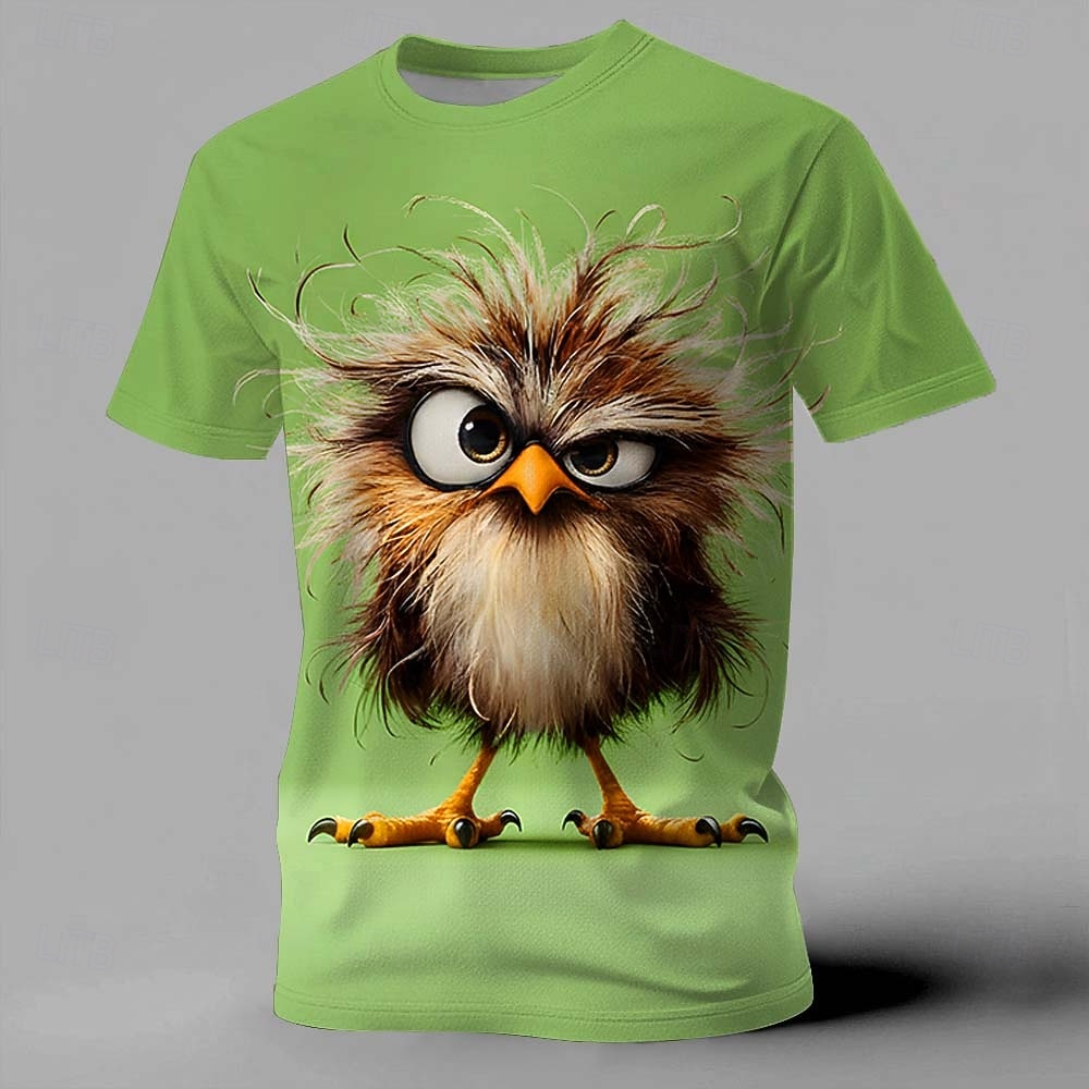 Ανδρικά Ζώο Αστείος Μπλουζάκι Κοντομάνικο Κοντομάνικη μπλούζα 3D εκτύπωση Στρογγυλή Ψηλή Λαιμόκοψη Πουκάμισο Εξωγκωμένος Υψηλής Ποιότητας Πάρτι Αργίες Θαλασσί Κίτρινο Βυσσινί Καλοκαίρι Άνοιξη Ρούχα 2026 - $21.99 –P3