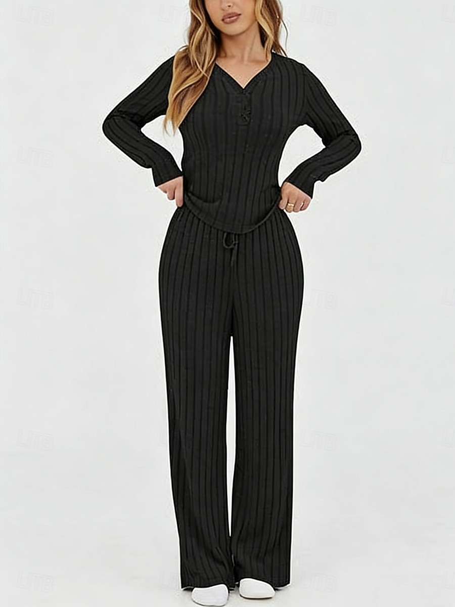Mujer Conjuntos de dos piezas Conjuntos de pantalones Bolero Manga Larga Escote en Pico Color sólido Elegante Moda Ropa de calle Casual Diario Exterior Negro Vino Morado Primavera Ajuste regular 2026 - $31.99 –P7