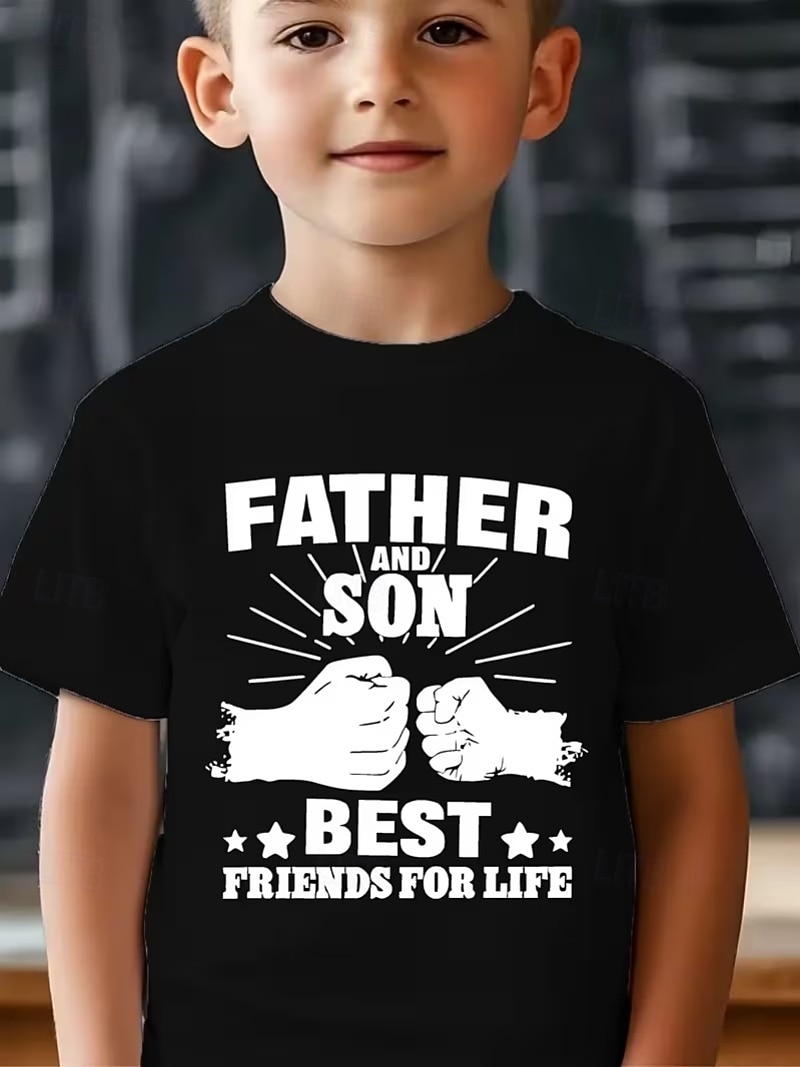 2026年 男の子 3D グラフィック レタード Tシャツ Ｔシャツ 半袖 3Dプリント 夏 春 スポーツ ファッション ストリートファッション 子供 4〜12年 クルーネック カジュアル 日常 アウトドア レギュラー  コレクション – $12.99 –P5