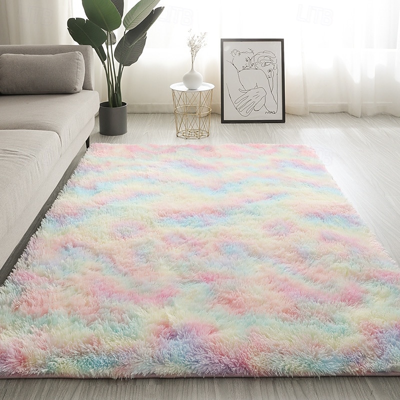 tappeto per camera da letto in stile nordico, tappeto morbido e decorativo per soggiorno, tavolino da caffè, comodino e arredamento per cameretta delle ragazze del 2026 a $24.99 –P3