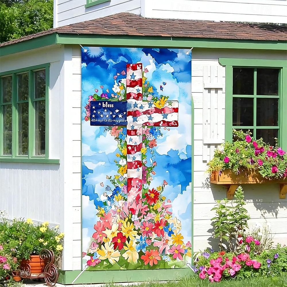 4th of July 2026 250th Memorial Day Posters Door Cover Outdoor Banners American Flag Cute Colorful 3D Party Dorm Teens Room College Dorm Guys Man Cave Frat Bedroom Shooting Backgrounds Home Decor 2026 - $21.99 –P3
