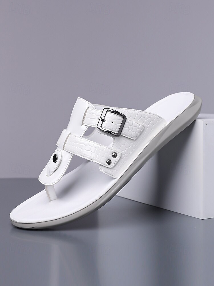 Sandales à enfiler bleues à motif crocodile pour homme – élégantes et confortables avec boucle réglable, idéales pour les sorties décontractées, les événements estivaux et les mariages. de 2026 ? $46.99 –P1
