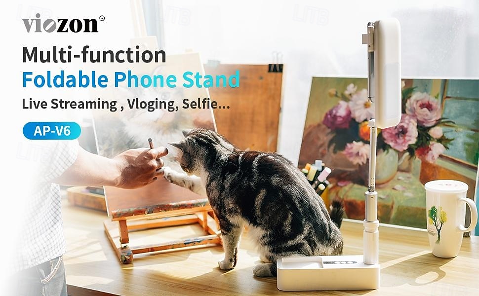 2 Paquet Support de Téléphone Portable avec Lumière LED Dimmable pour Streaming en Direct Maquillage YouTube TikTok Lumière Anneau LED Dimmable pour iPhone  Téléphone Android de 2026 ? $84.99 –P9